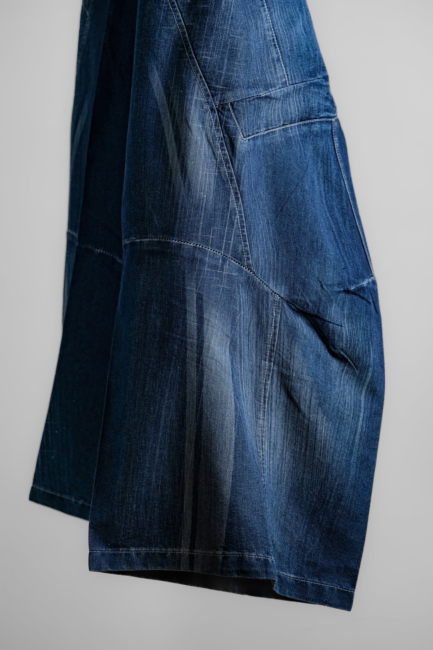 Marithé + François Girbaud F/W2003 - Suspender Denim Baggy Pants