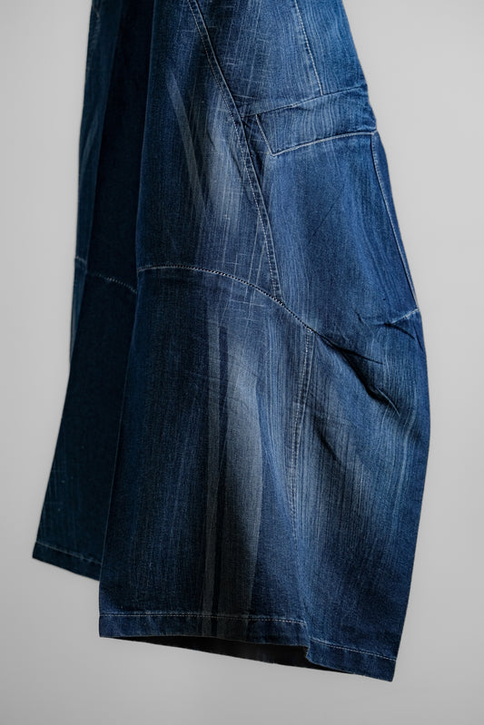Marithé + François Girbaud F/W2003 - Suspender Denim Baggy Pants