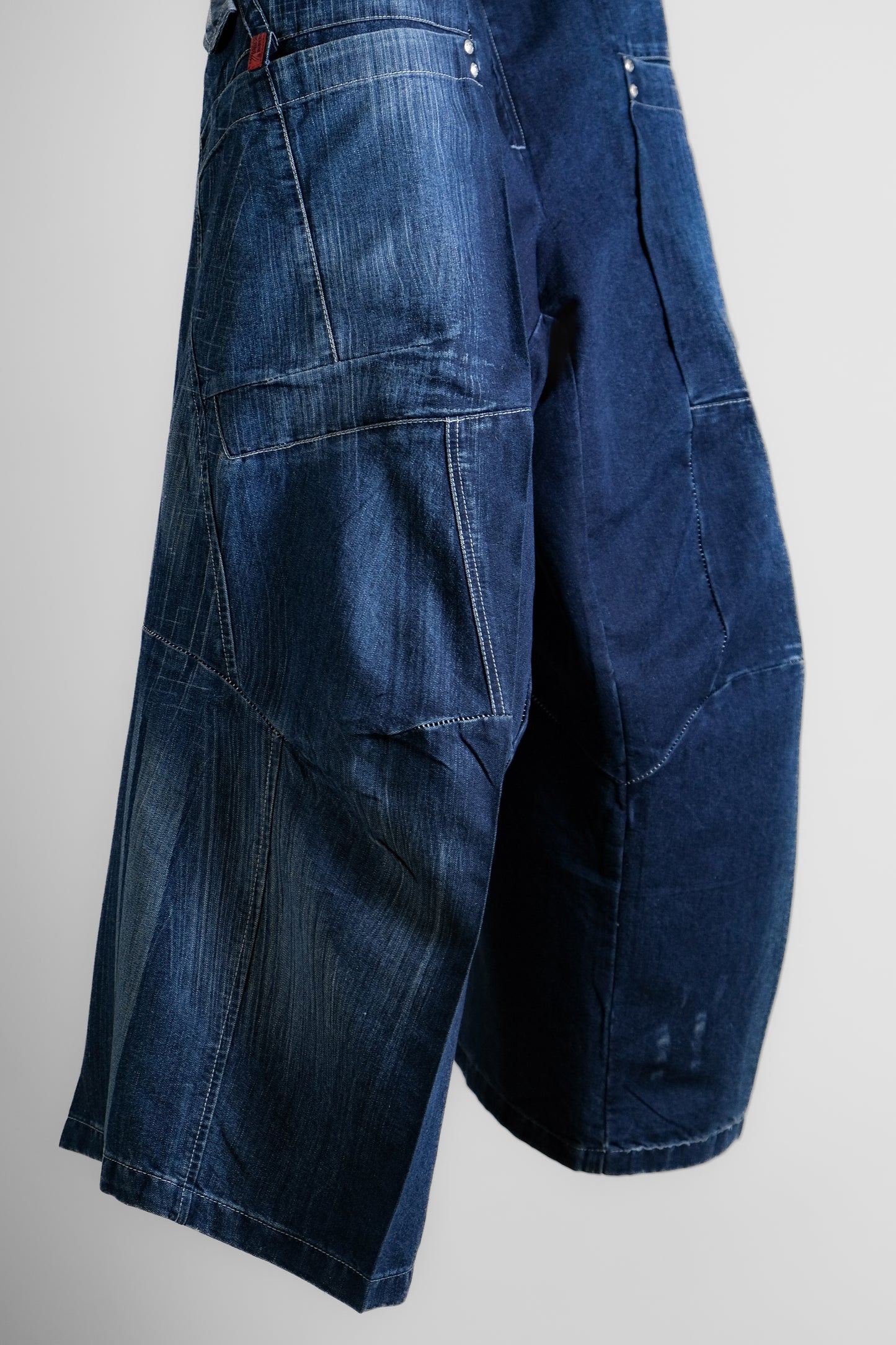 Marithé + François Girbaud F/W2003 - Suspender Denim Baggy Pants