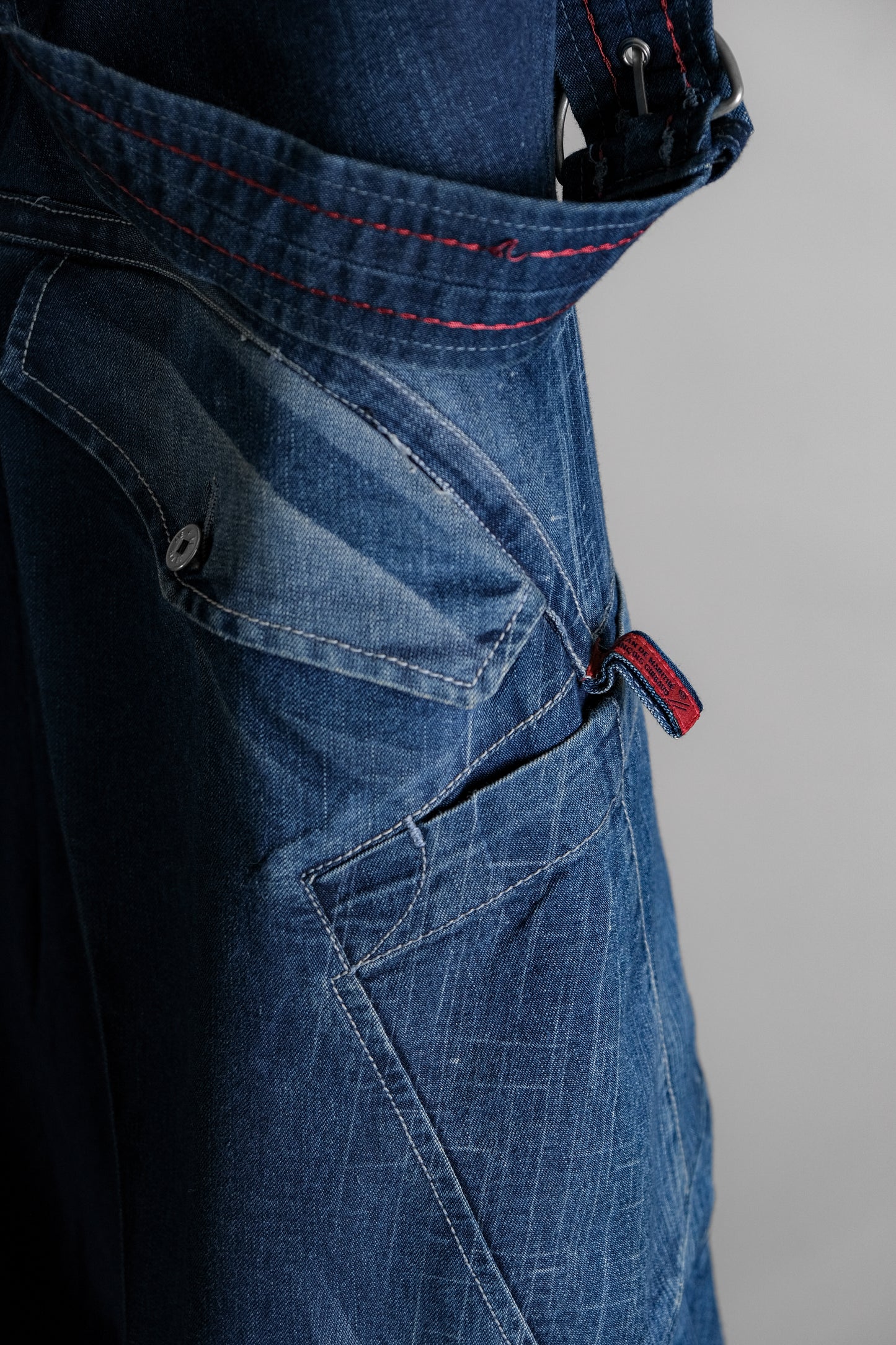 Marithé + François Girbaud F/W2003 - Suspender Denim Baggy Pants