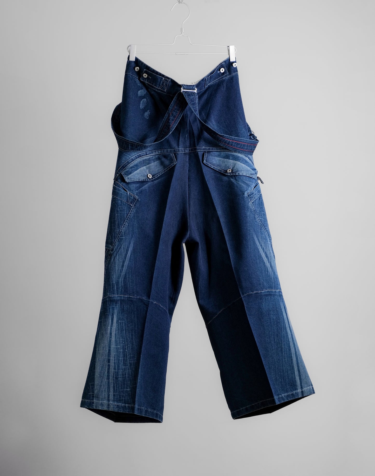 Marithé + François Girbaud F/W2003 - Suspender Denim Baggy Pants