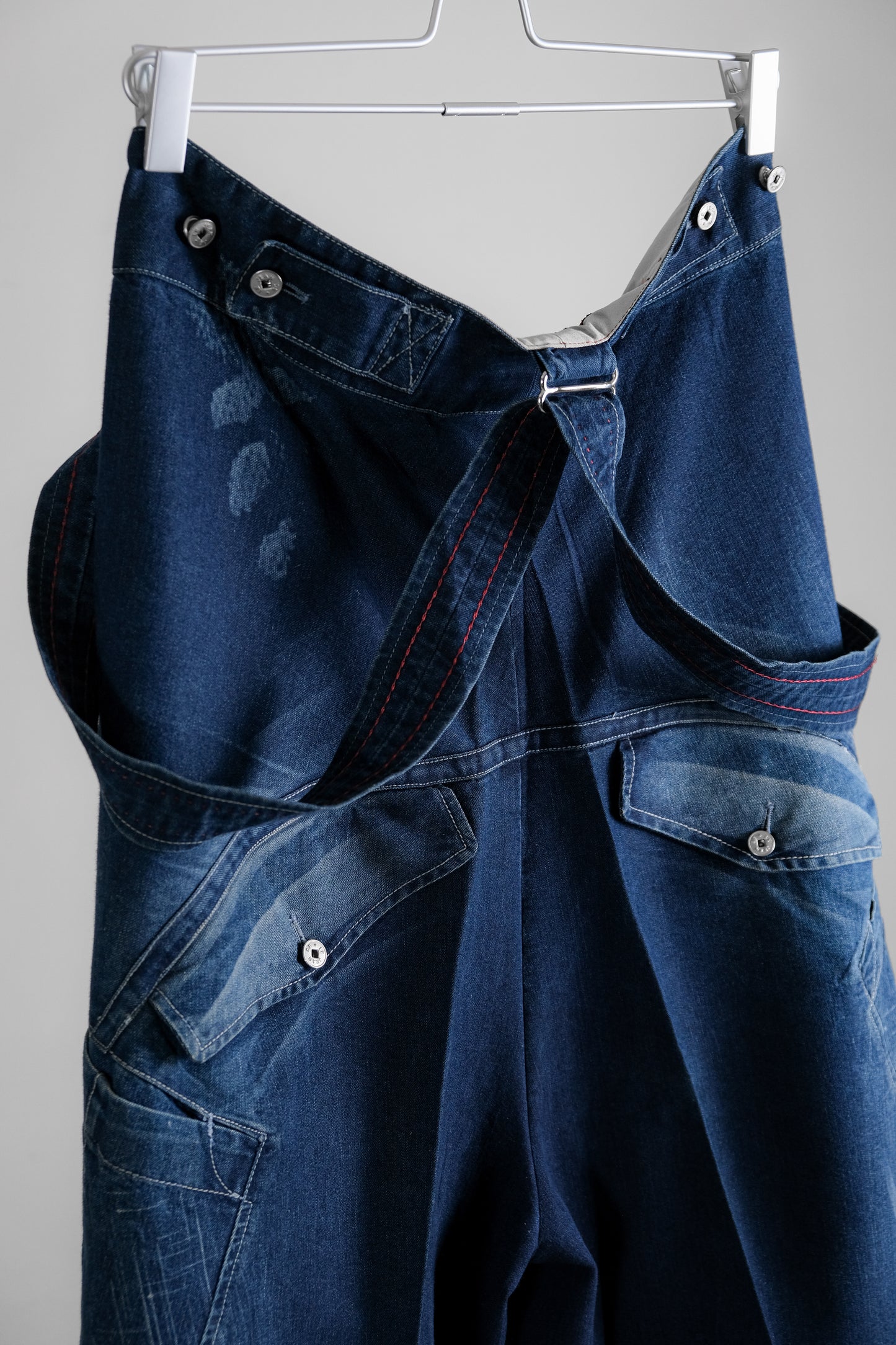 Marithé + François Girbaud F/W2003 - Suspender Denim Baggy Pants