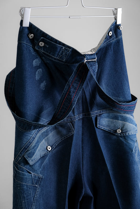 Marithé + François Girbaud F/W2003 - Suspender Denim Baggy Pants