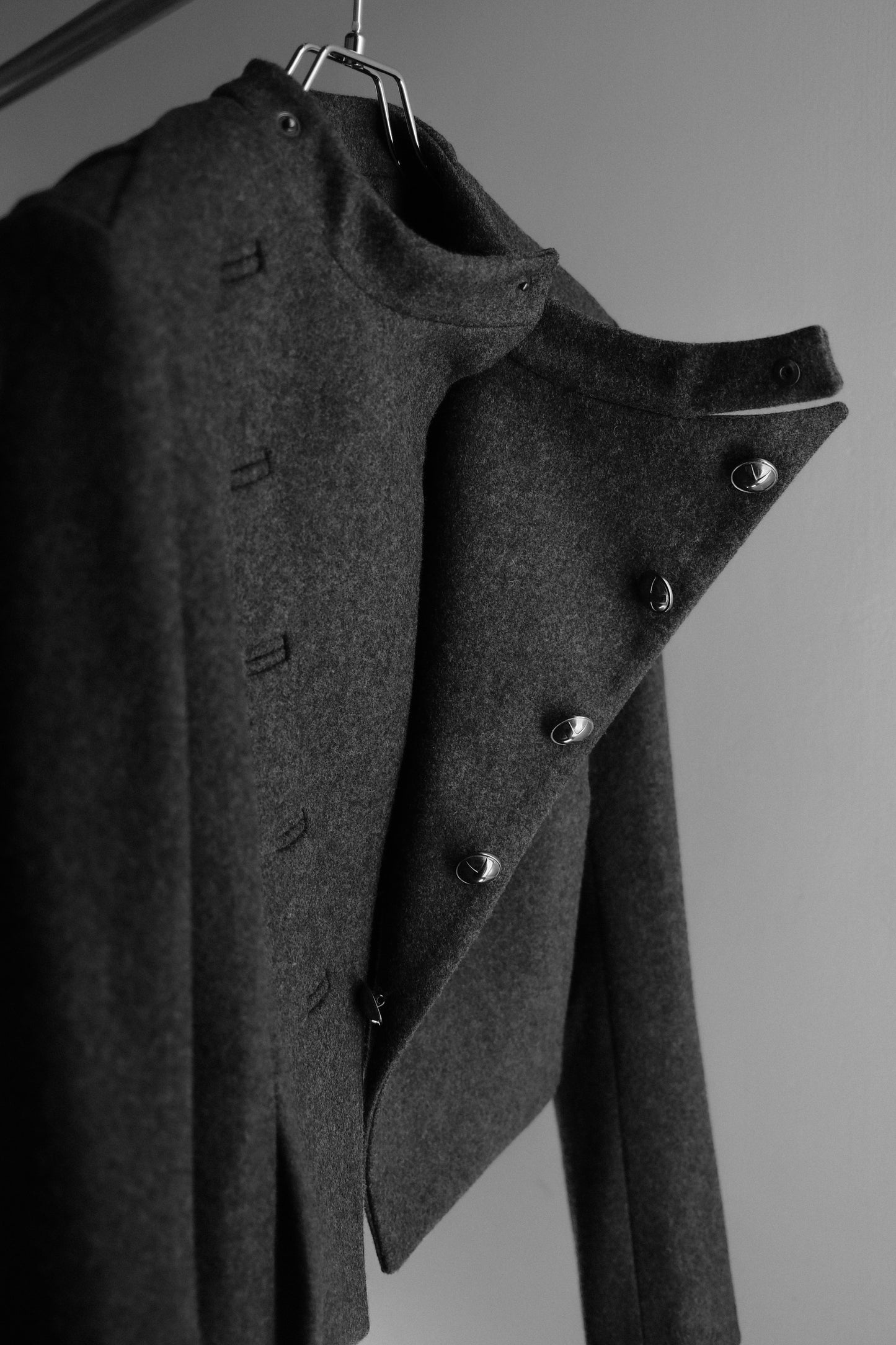 A.F. VANDEVORST F/W2011 - Asymmetric Wool Button-up Jacket