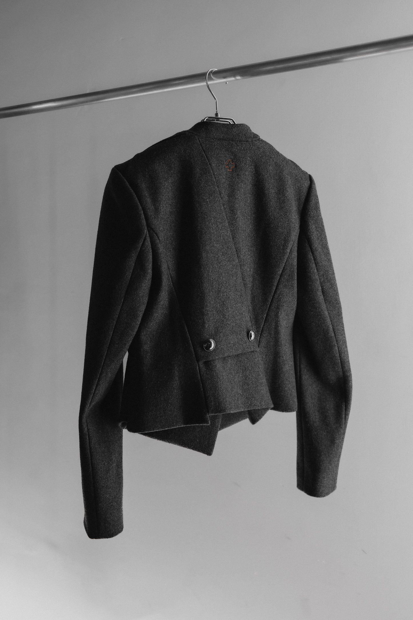 A.F. VANDEVORST F/W2011 - Asymmetric Wool Button-up Jacket