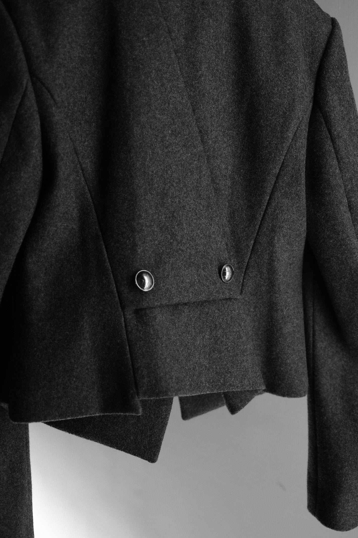 A.F. VANDEVORST F/W2011 - Asymmetric Wool Button-up Jacket