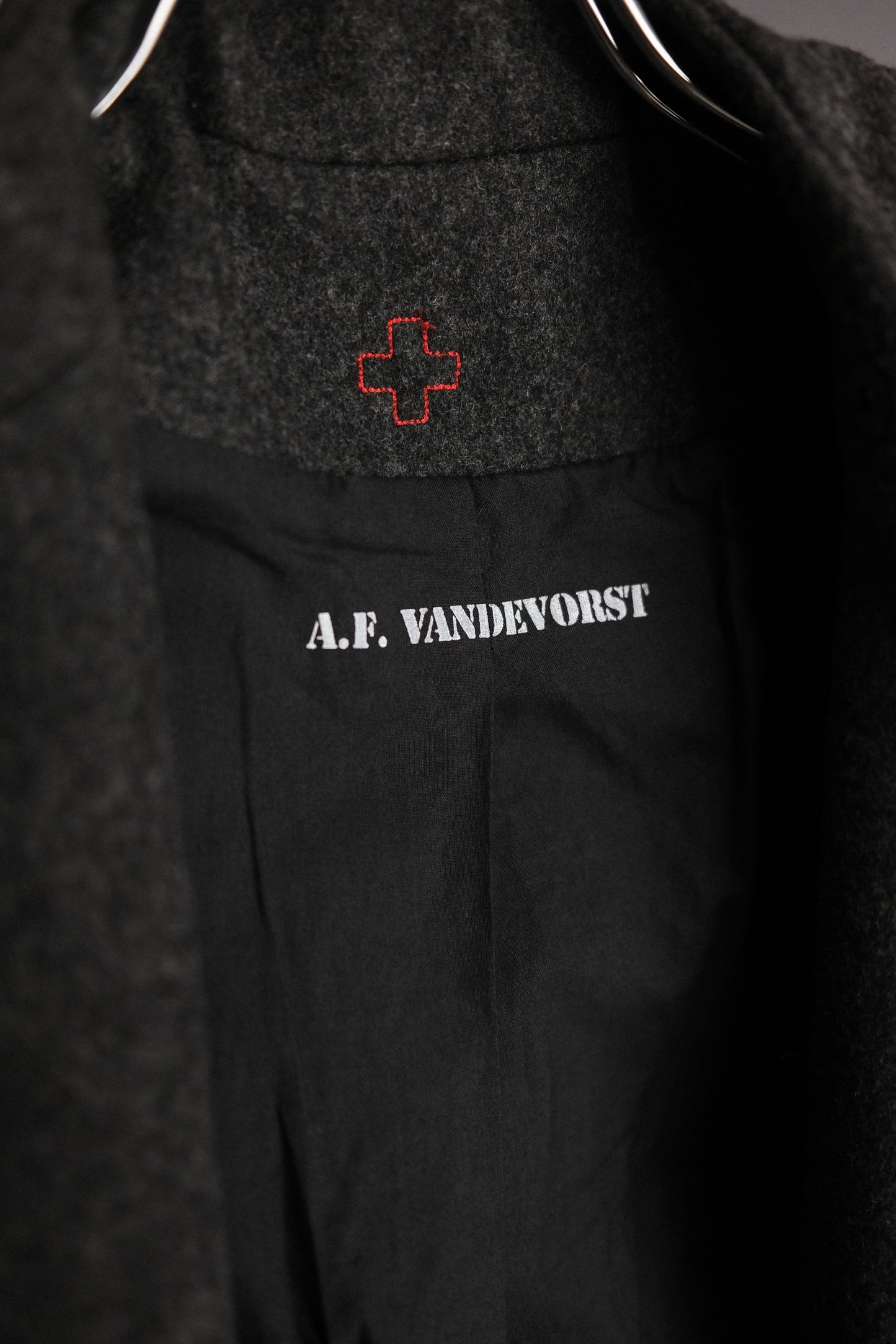 A.F. VANDEVORST F/W2011 - Asymmetric Wool Button-up Jacket
