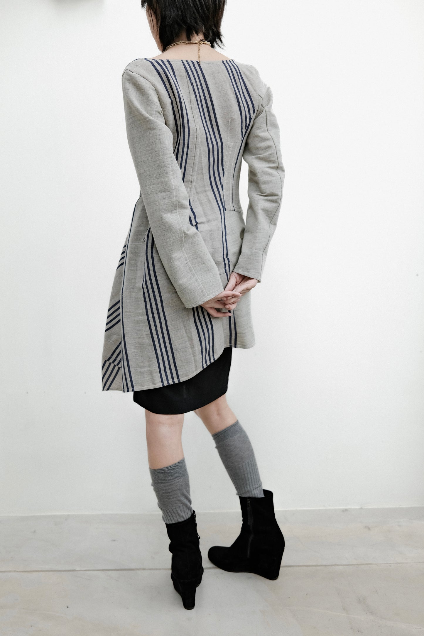 COMME des GARÇONS” F/W1998 “Fusion” - Deconstructed Tunic Dress