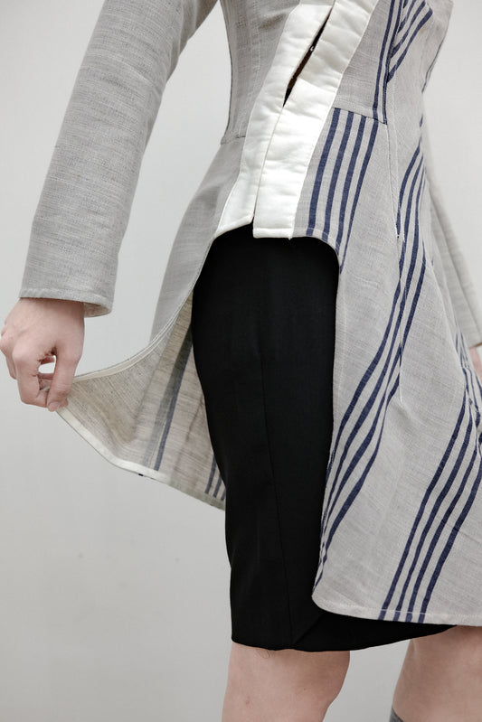 COMME des GARÇONS” F/W1998 “Fusion” - Deconstructed Tunic Dress