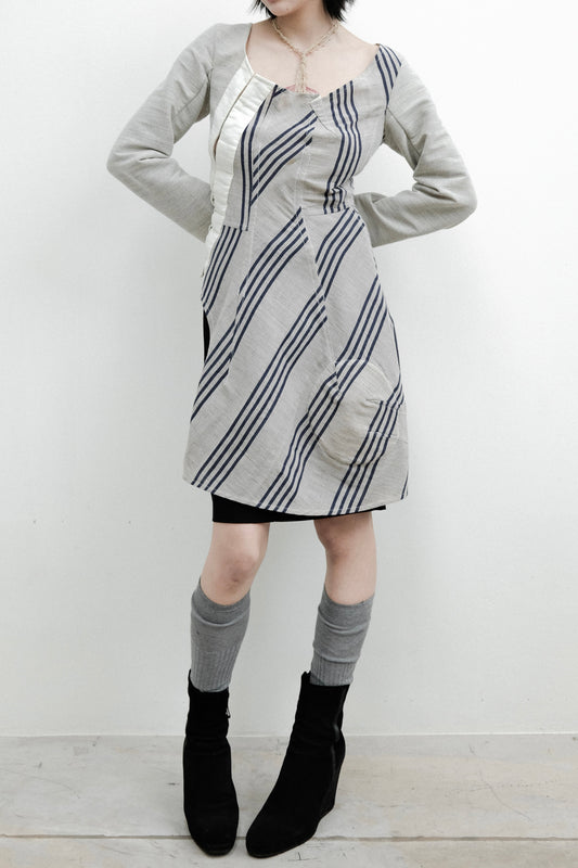 COMME des GARÇONS” F/W1998 “Fusion” - Deconstructed Tunic Dress