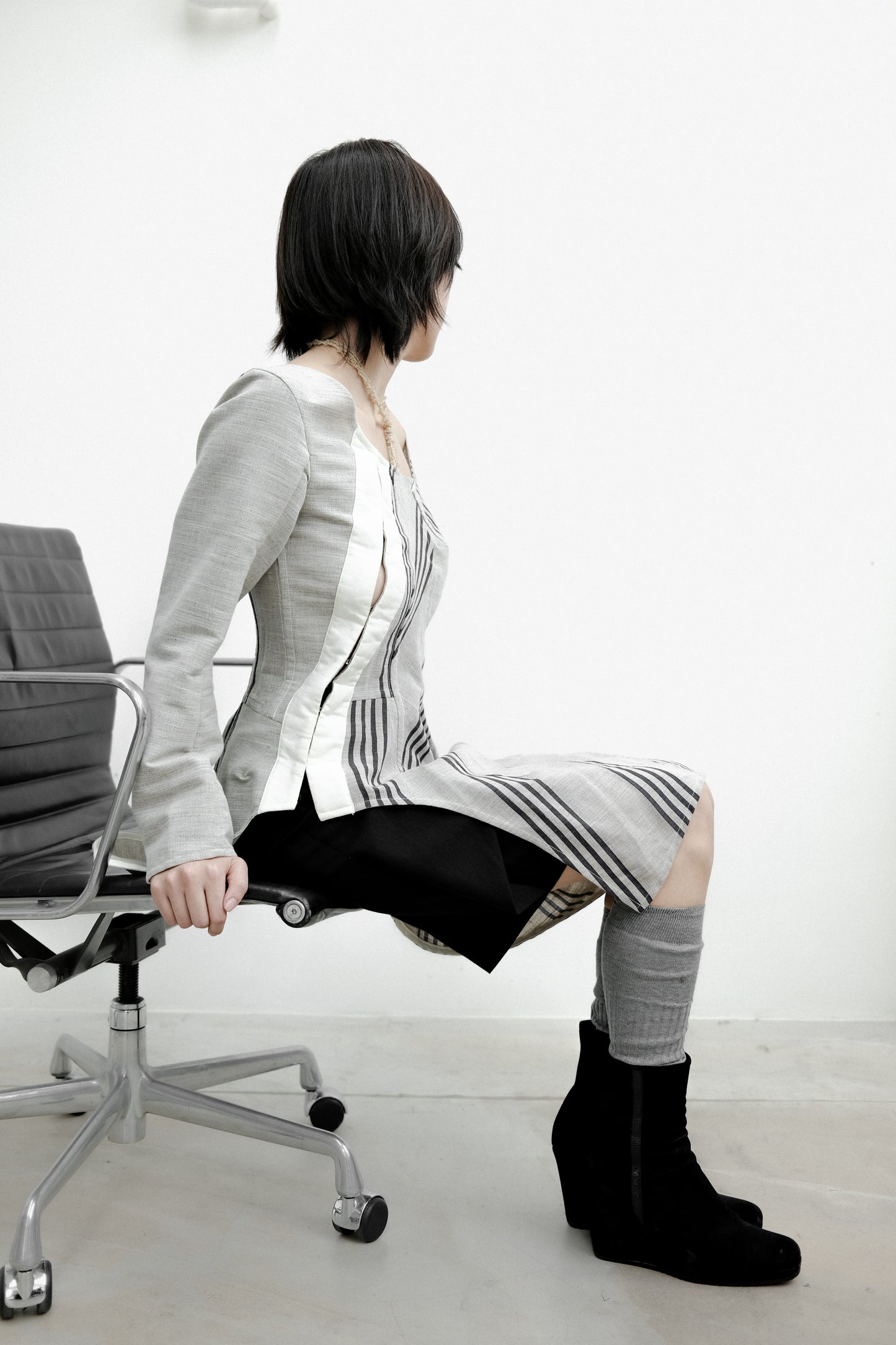 COMME des GARÇONS” F/W1998 “Fusion” - Deconstructed Tunic Dress