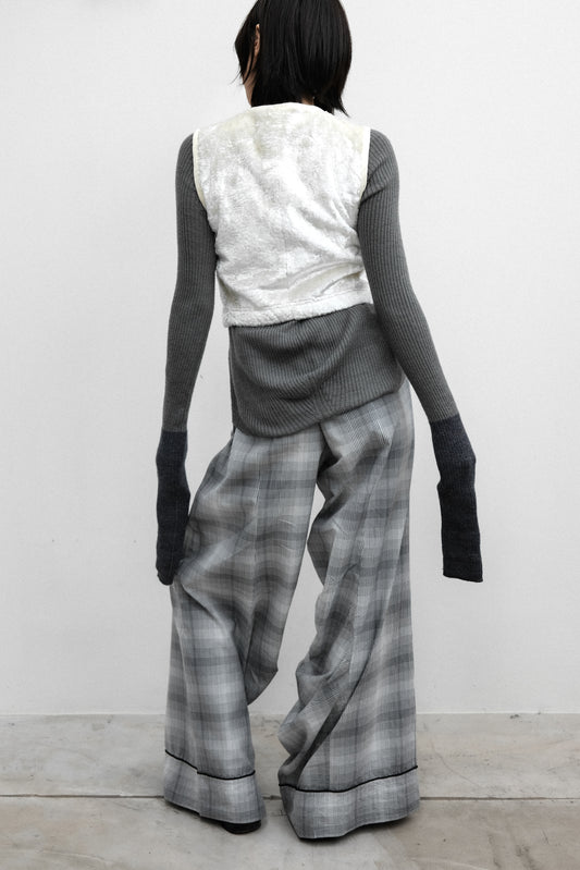 Facetasm S/S2018 - Curve Plaid Pajama Pants
