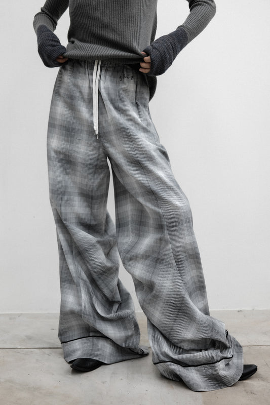 Facetasm S/S2018 - Curve Plaid Pajama Pants