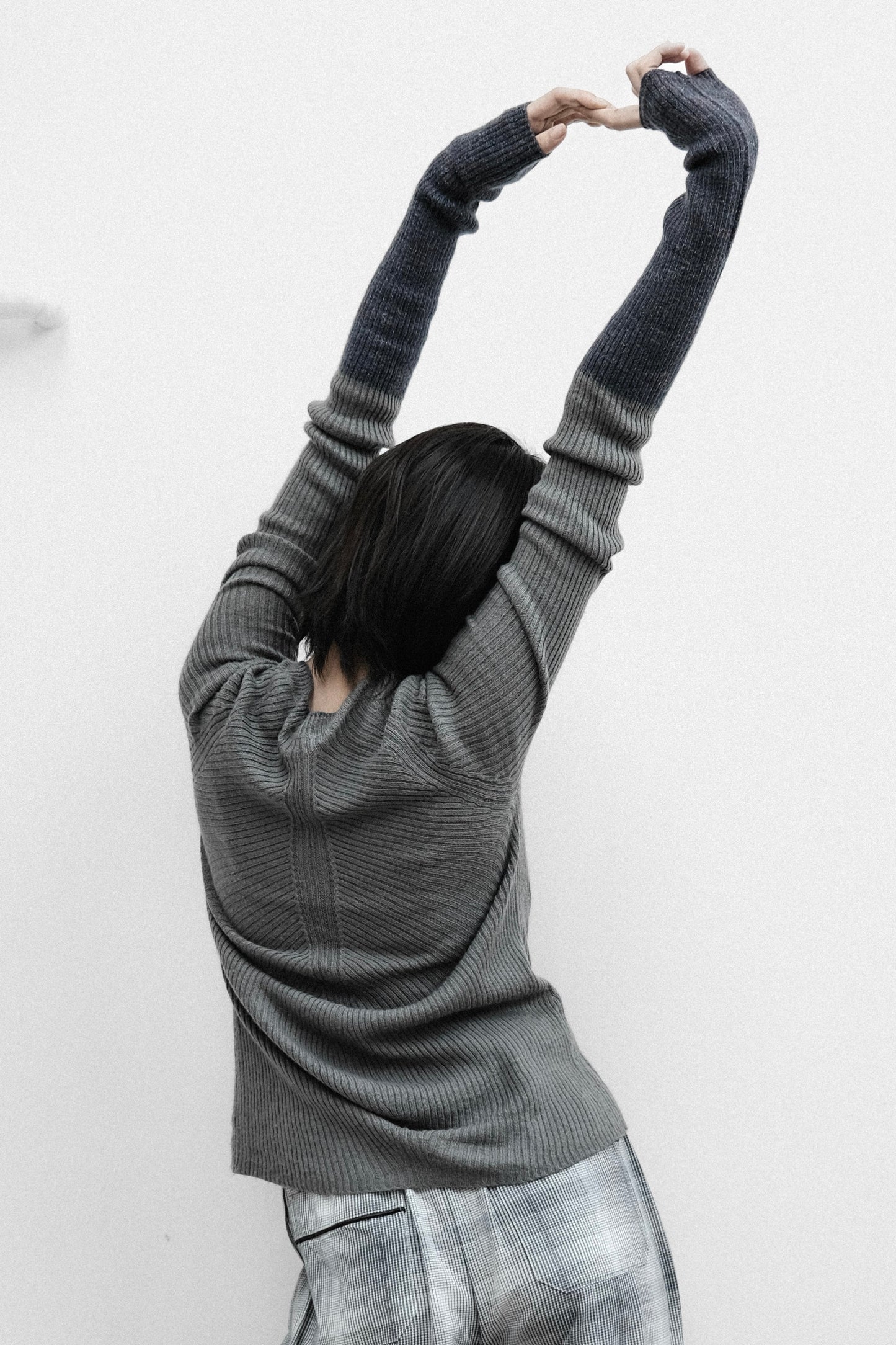 Y’s Yohji Yamamoto F/W2008 - 2-Tone Glove Sleeve Rib Knit