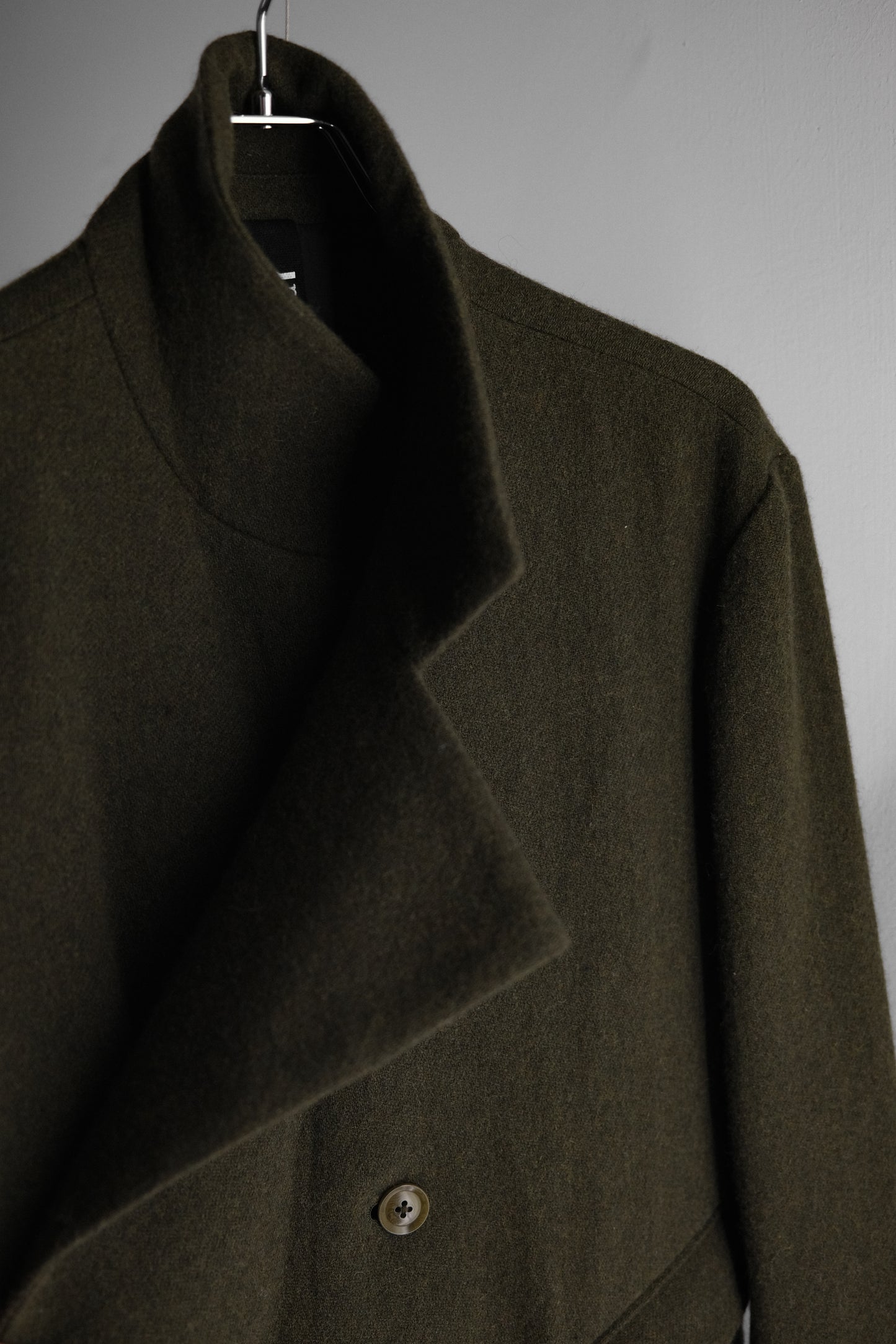 Ground Y Yohji Yamamoto F/W2018 - Wool Asymmetric jacket