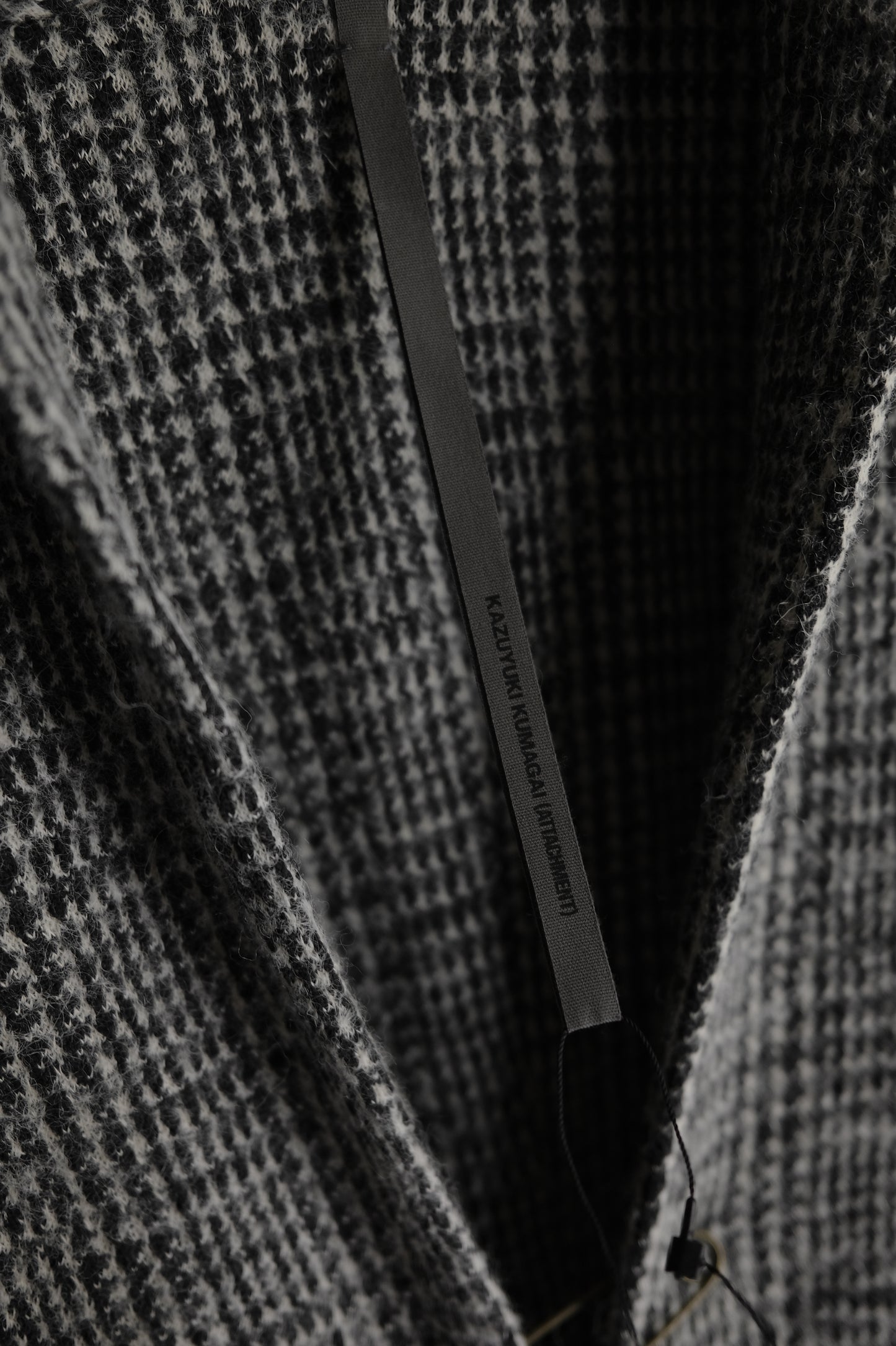 ATTACHMENT KAZUYUKI KUMAGAI F/W2018 - Knit Tweed Stole Coat