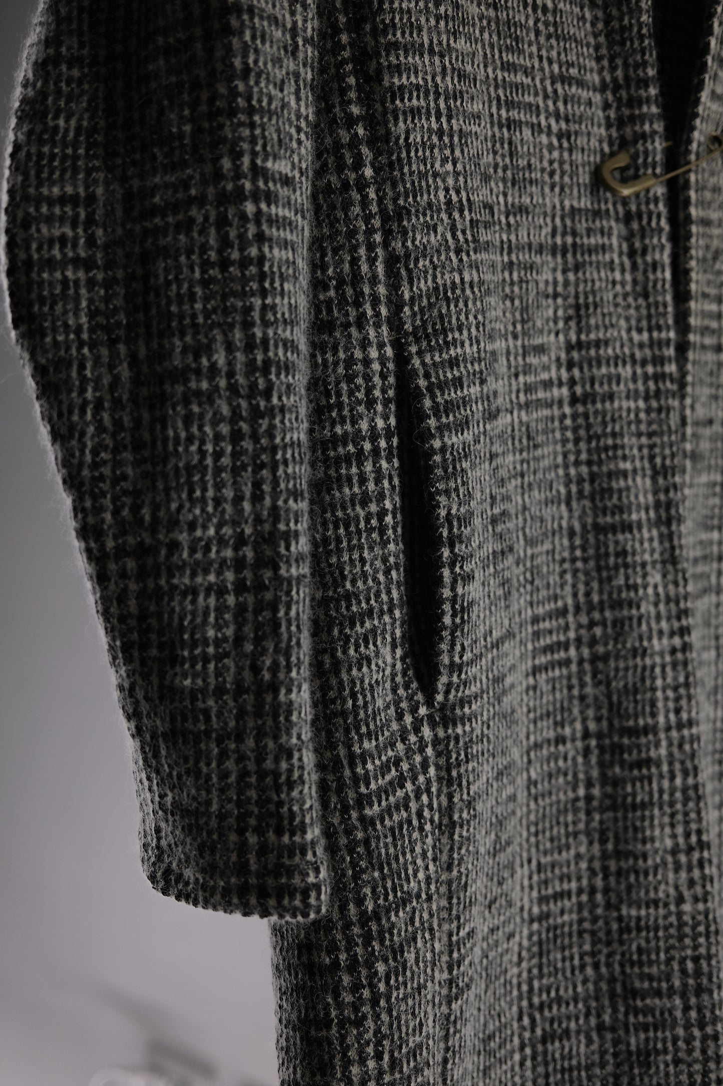 ATTACHMENT KAZUYUKI KUMAGAI F/W2018 - Knit Tweed Stole Coat