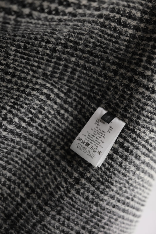 ATTACHMENT KAZUYUKI KUMAGAI F/W2018 - Knit Tweed Stole Coat