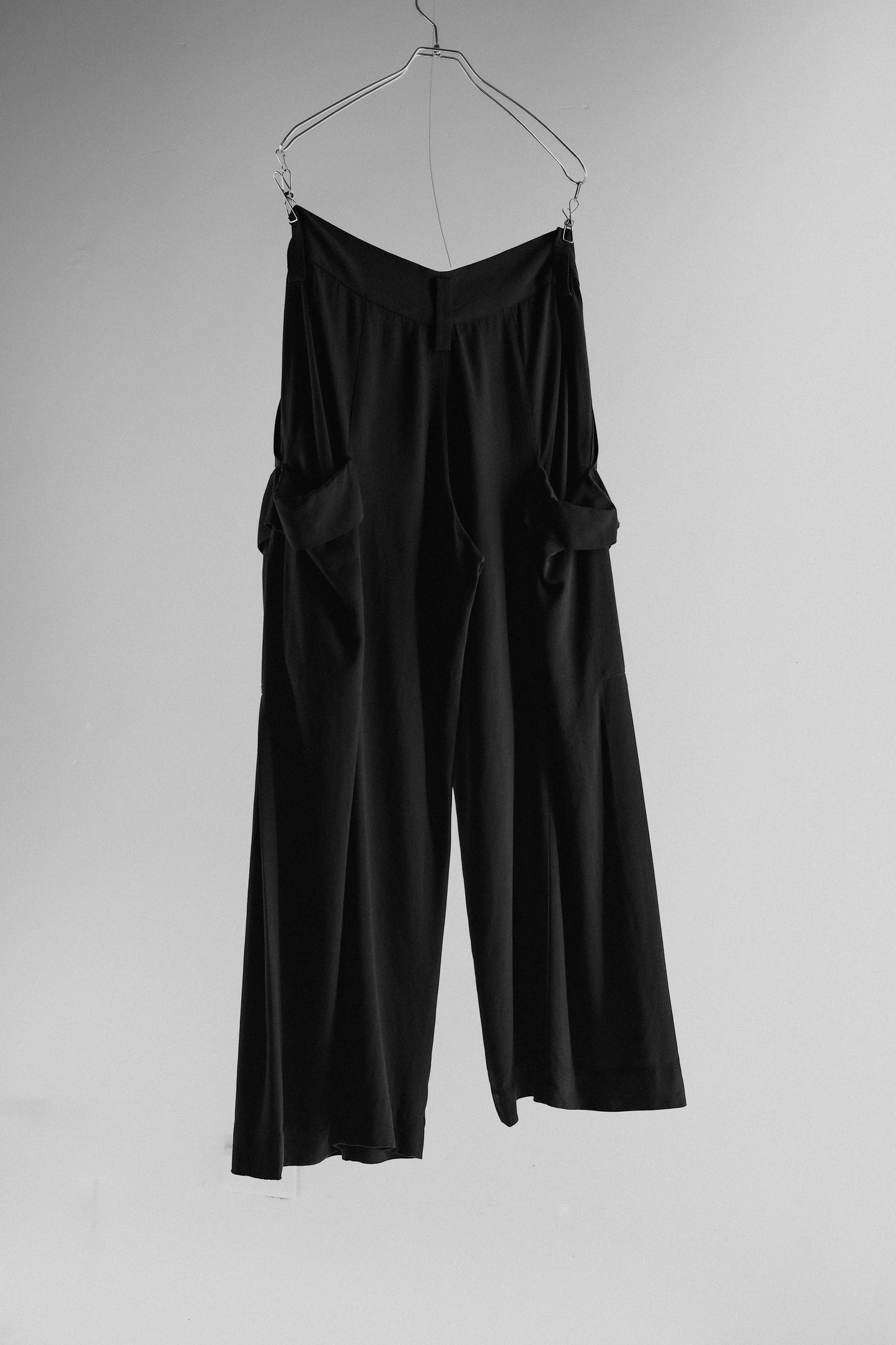 Y's Yohji Yamamoto 2000s - Side Pleated Gabardine Cargo Pants