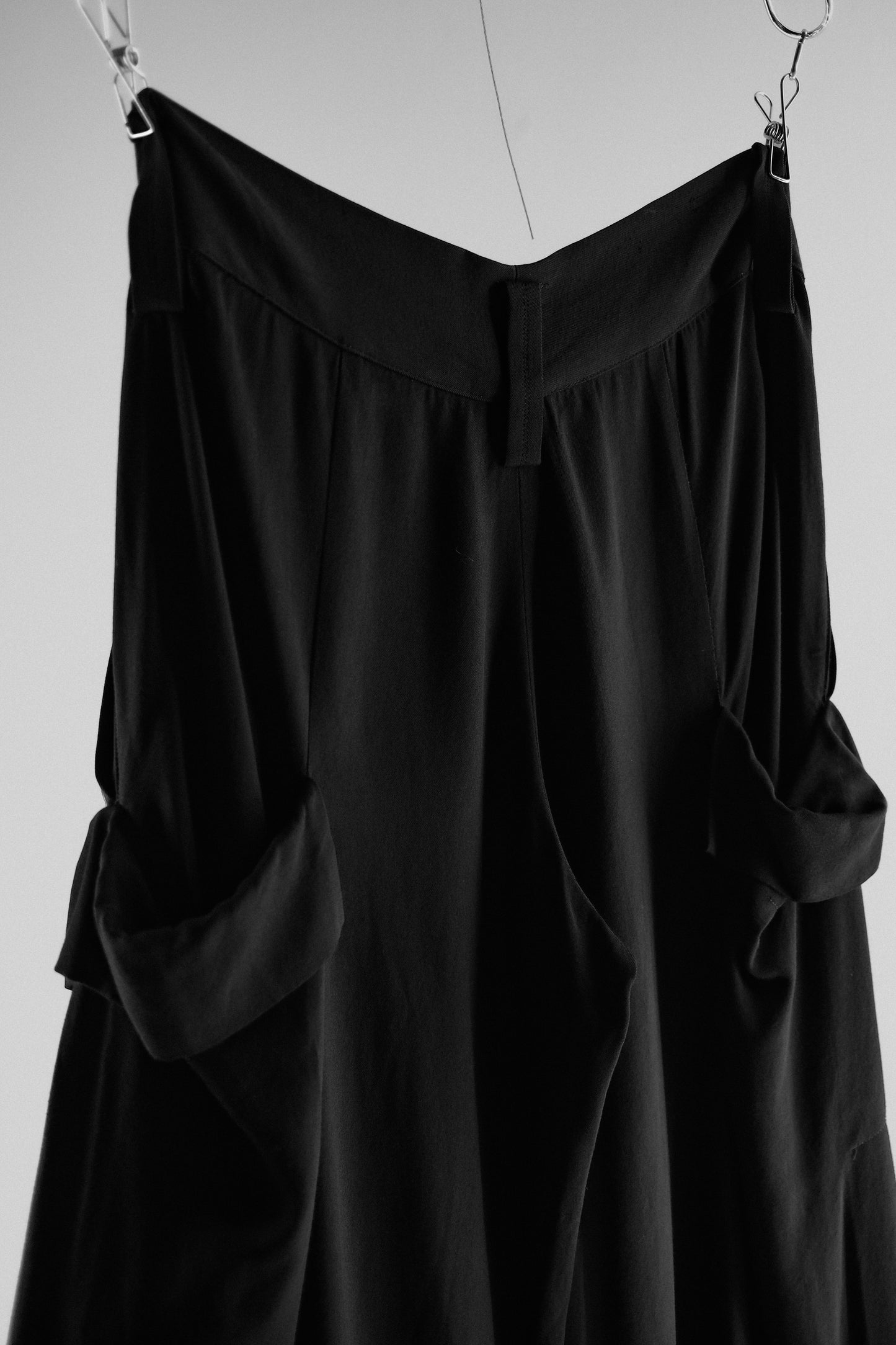 Y's Yohji Yamamoto 2000s - Side Pleated Gabardine Cargo Pants