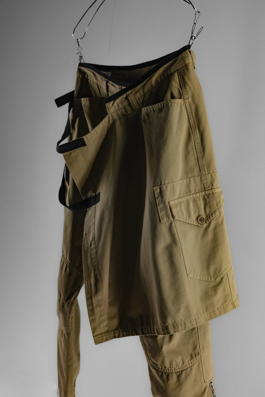 Dries Van Noten F/W2015 - Military Wrap Skirt Pants
