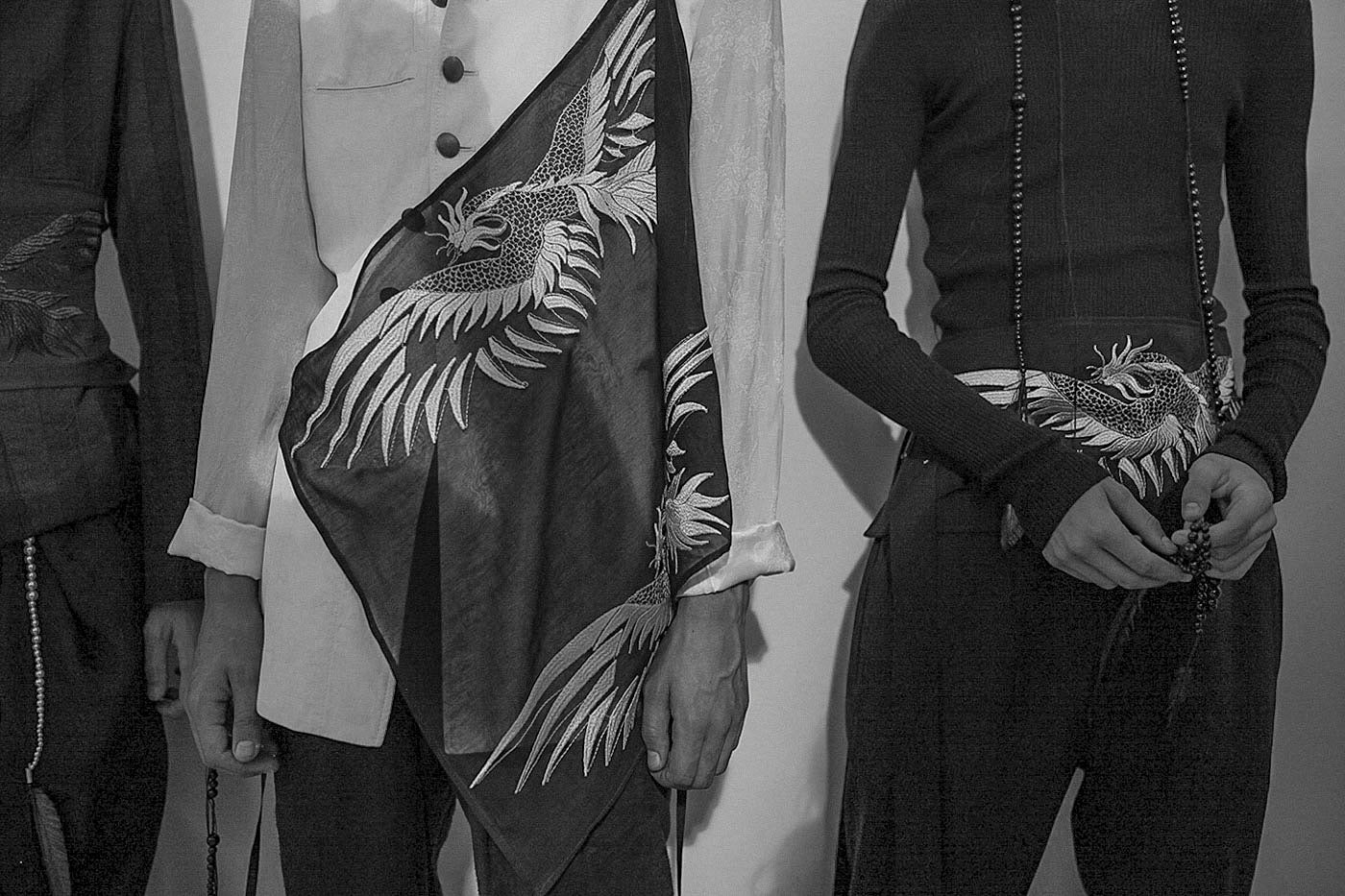 Ann Demuelemeester by Sébastien Meunier S/S2017 - Embroidered Sleeveless Coat