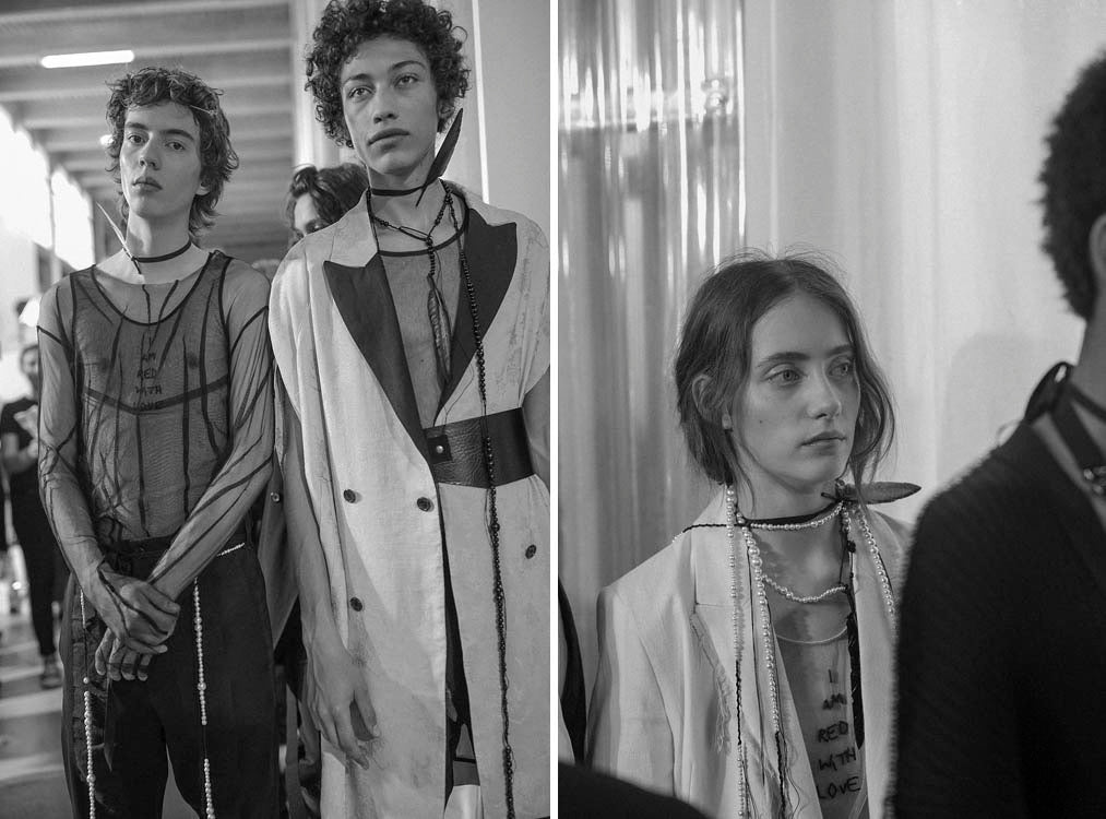 Ann Demuelemeester by Sébastien Meunier S/S2017 - Embroidered Sleeveless Coat