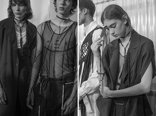 Ann Demuelemeester by Sébastien Meunier S/S2017 - Embroidered Sleeveless Coat