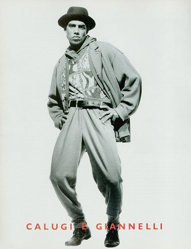 CALUGI E GIANNELLI 1980-1990s - Salt & Pepper Tuck Trousers