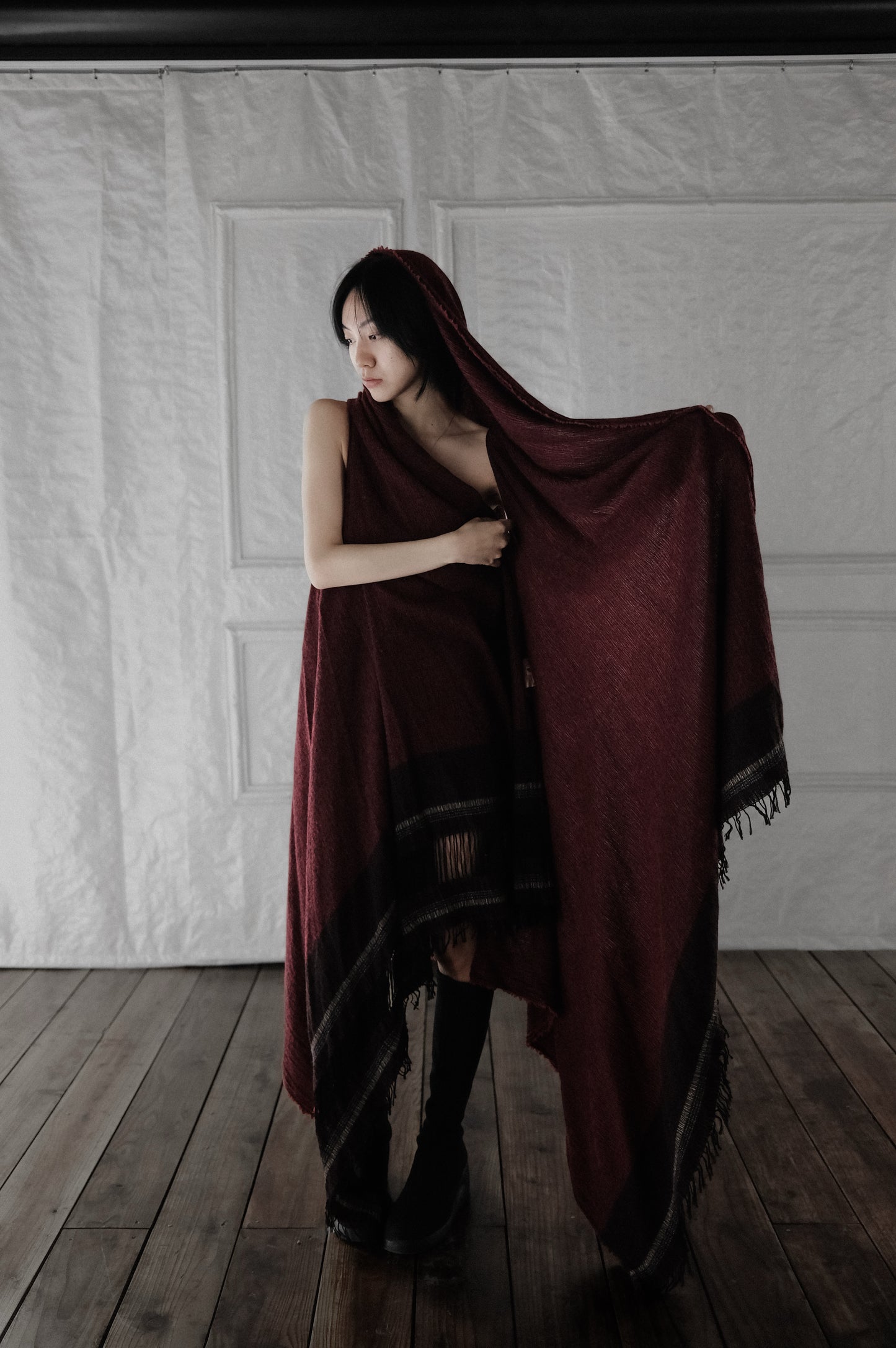 UMA WANG F/W2015 - Wool Oversized Shawl