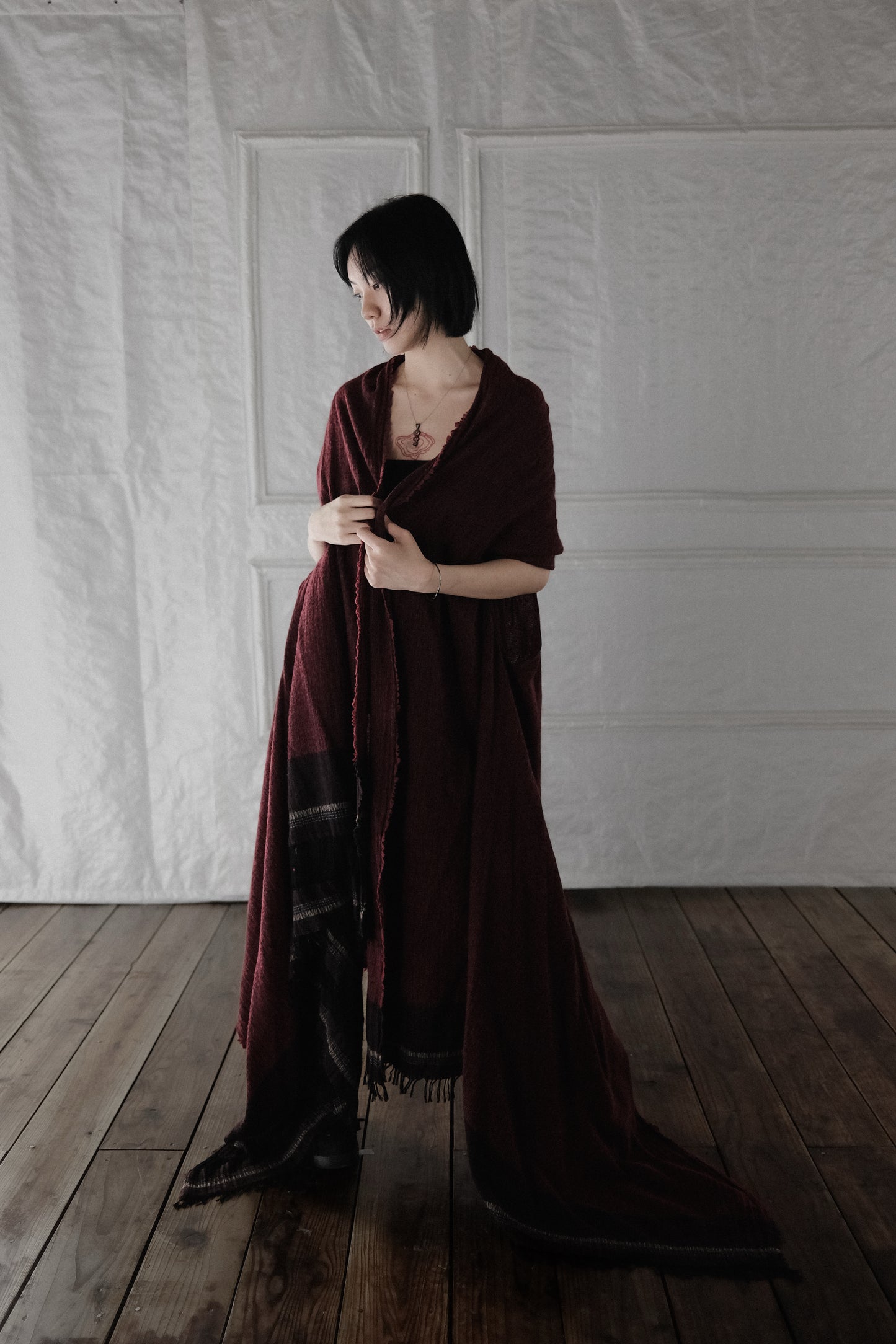 UMA WANG F/W2015 - Wool Oversized Shawl