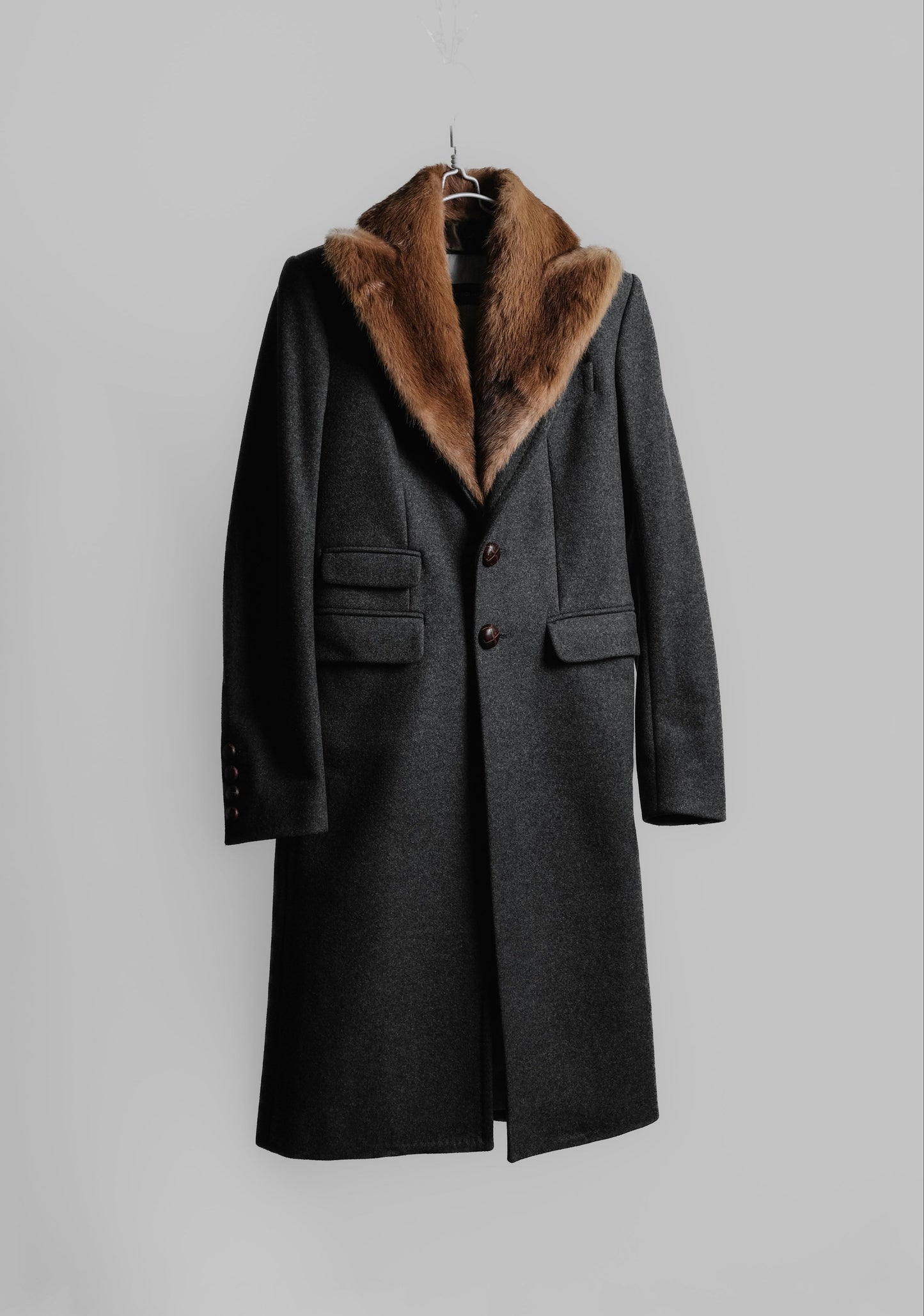 DSQUARED² A/W 2005 - Chester Coat with Mink Fur Collar