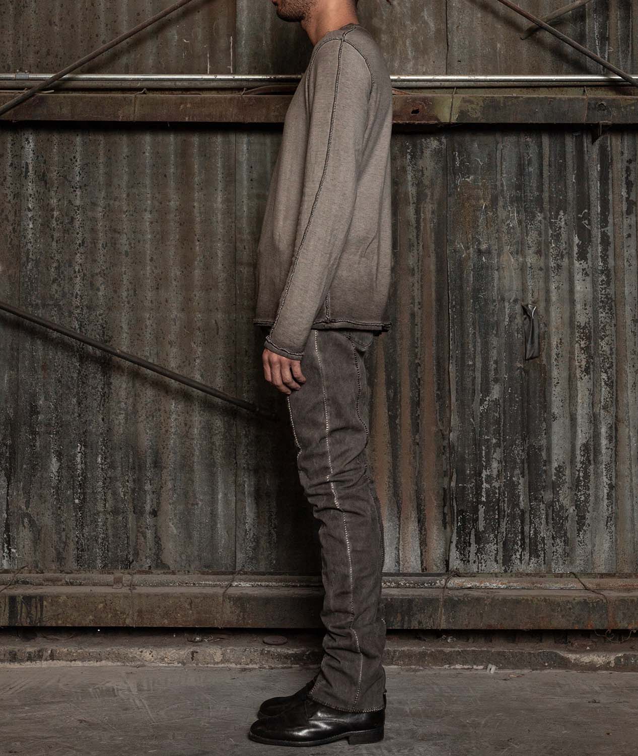 MARCEL EVERETTE - Overlock J-Cut Denim Pants