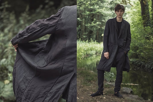 ZIGGY CHEN S/S2016 - Linen Patchwork Coat