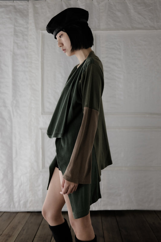 Martin Margiela Line ⓪ F/W2002 - Artisanal Reconstructed T-shirts Cardigan