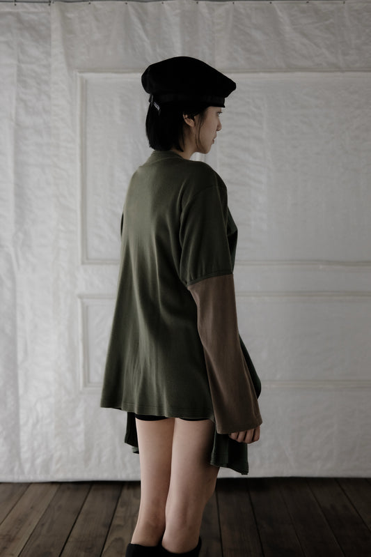 Martin Margiela Line ⓪ F/W2002 - Artisanal Reconstructed T-shirts Cardigan