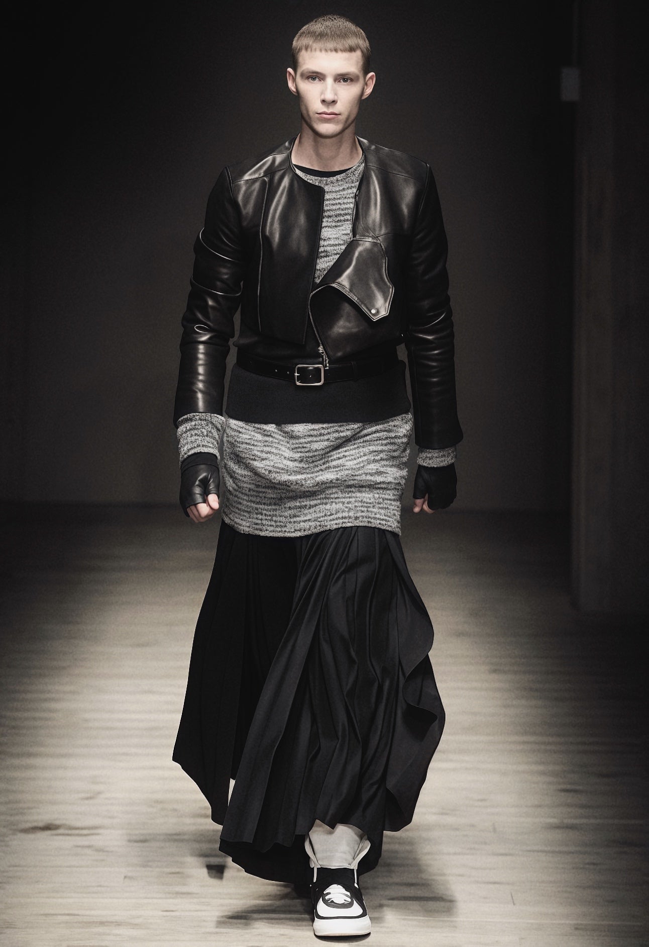 Giuliano Fujiwara F/W2010 - Double Layered Zip Pleated Skirt