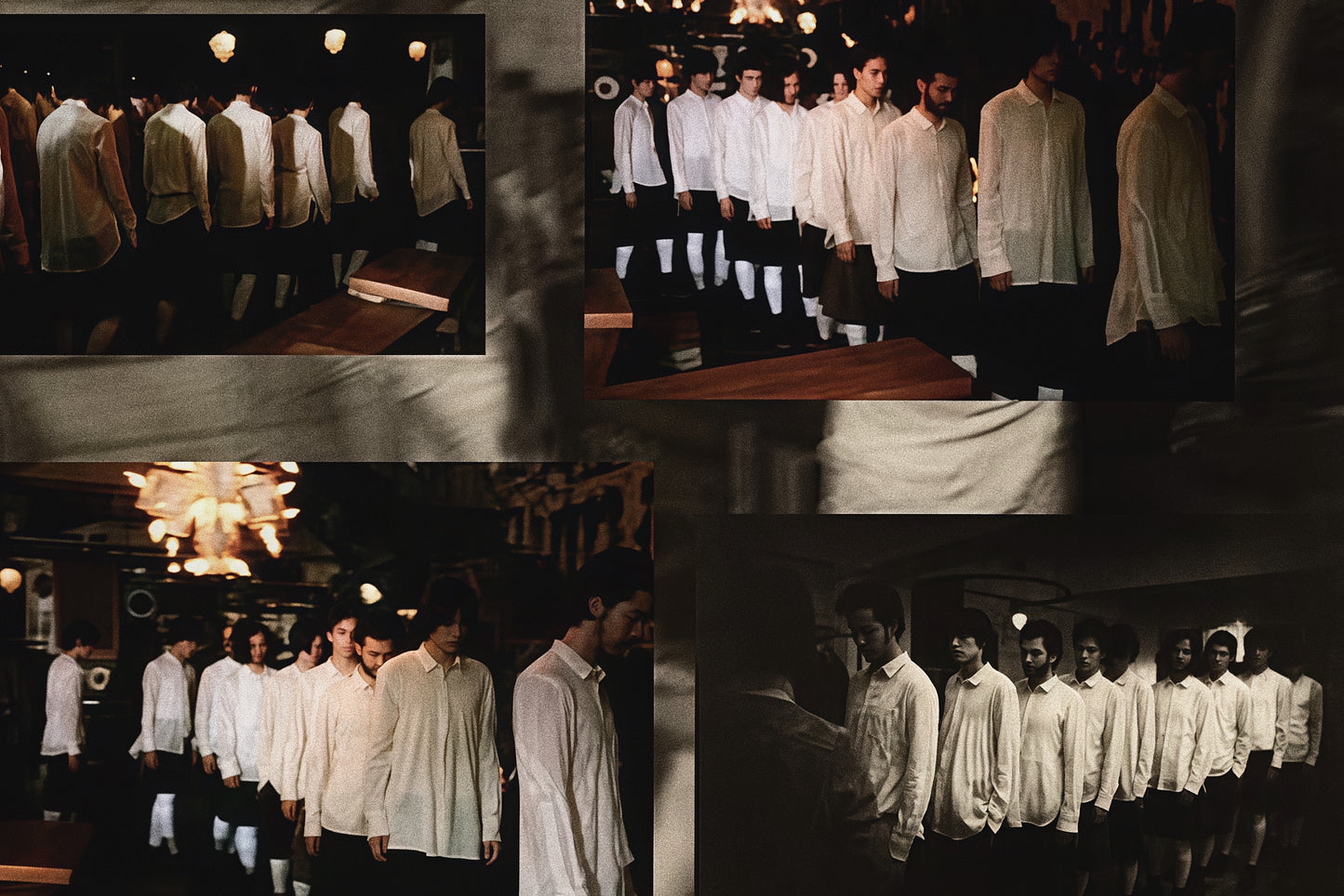 Number (N)ine F/W2009 “A CLOSE FEELING” - Velvet-Trim Silk / Cotton Shirt
