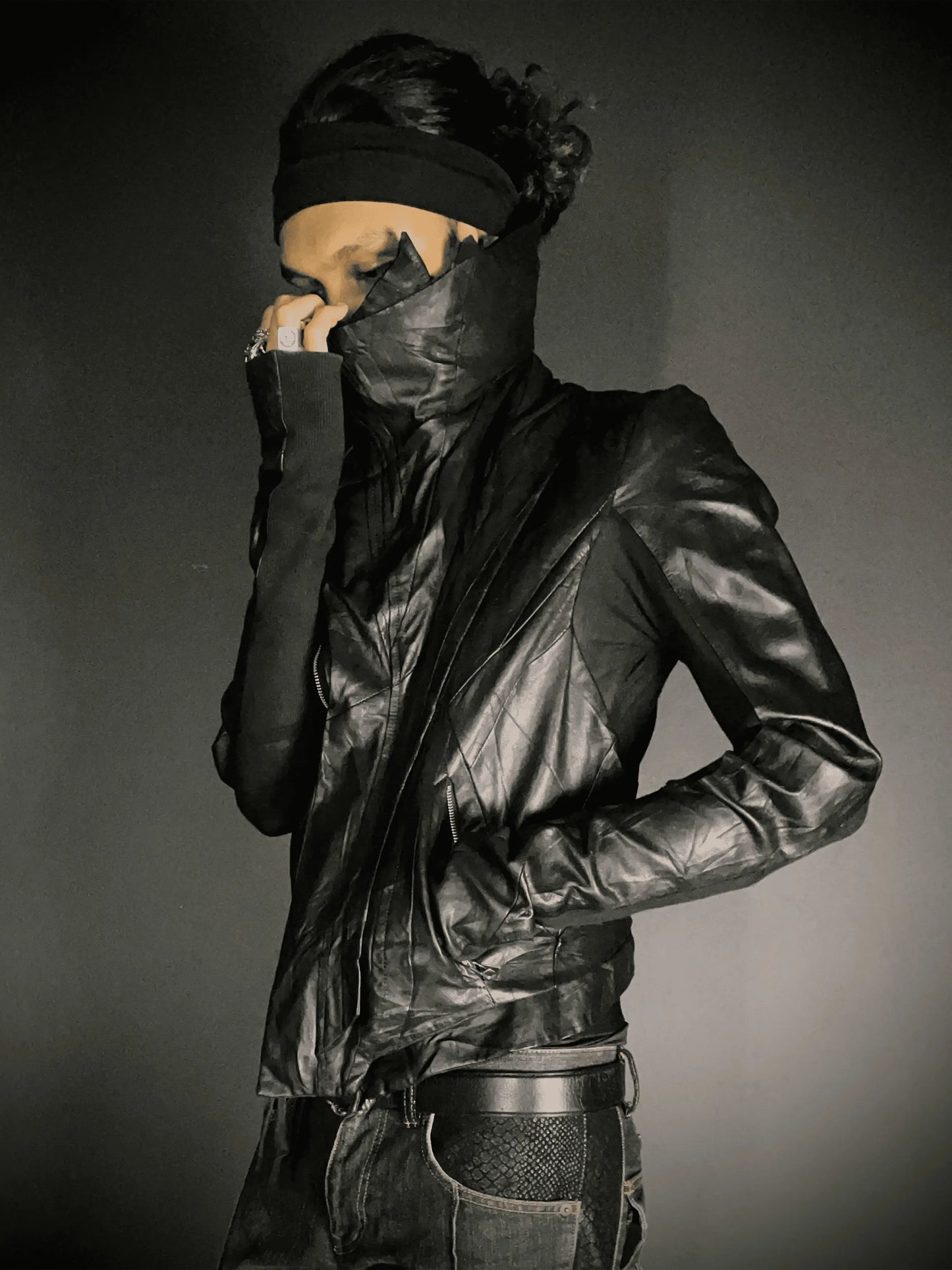 EKAM 2010s - Lamb Leather Cargo Pants