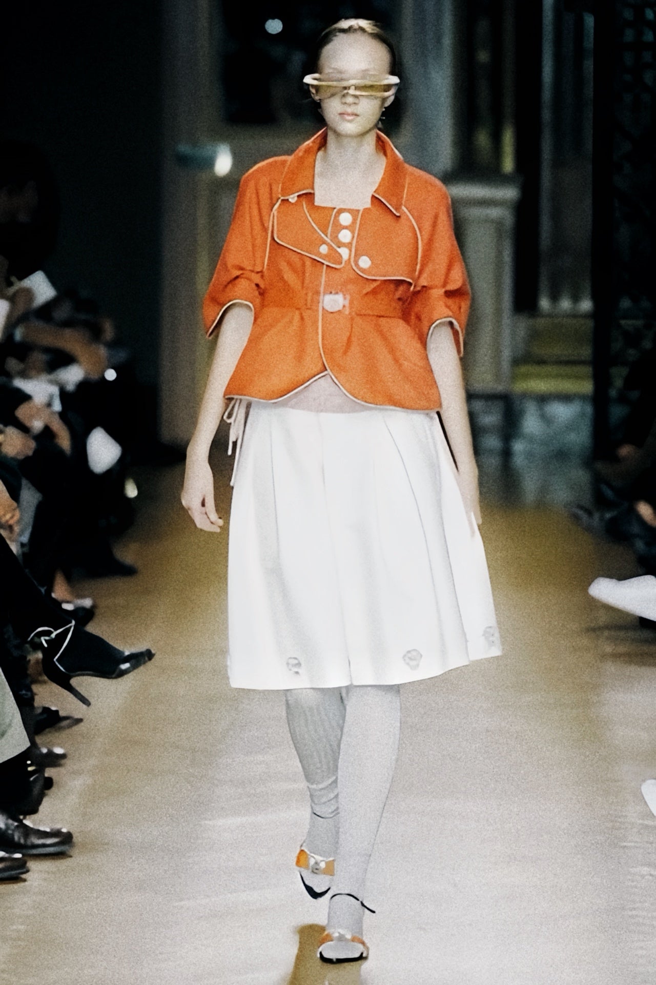 Undercover S/S2008 “SUMMER MADNESS” Silk / Poly Cropped Shirt Jacket