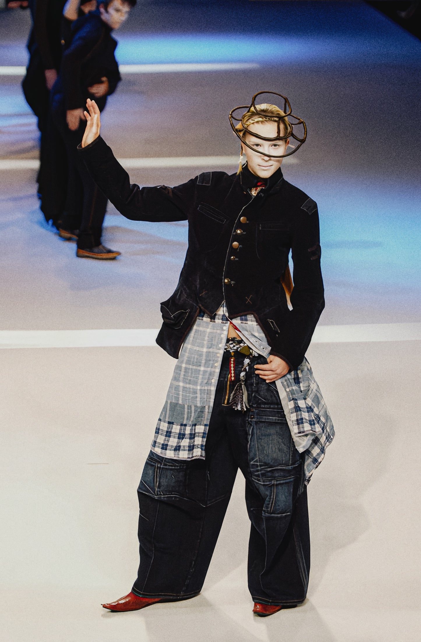 Marithé + François Girbaud F/W2003 - Suspender Denim Baggy Pants