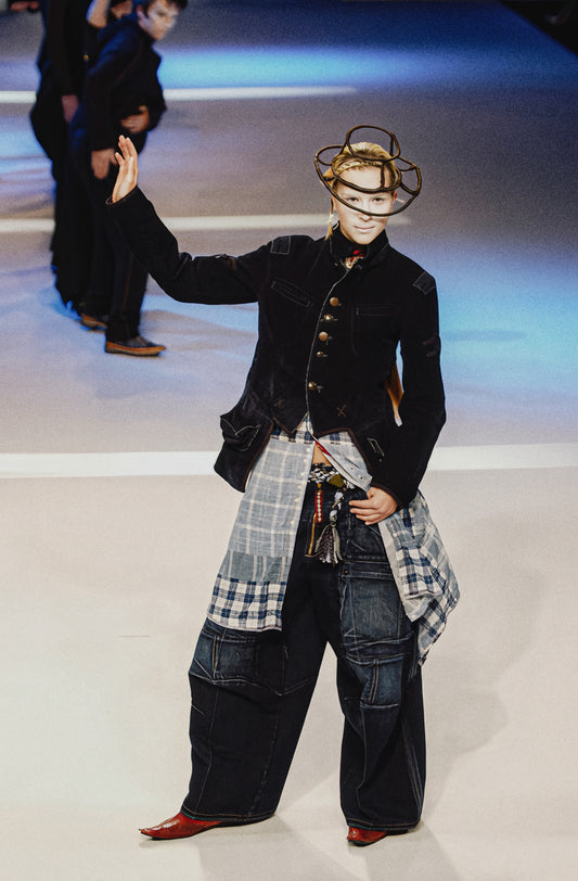 Marithé + François Girbaud F/W2003 - Suspender Denim Baggy Pants