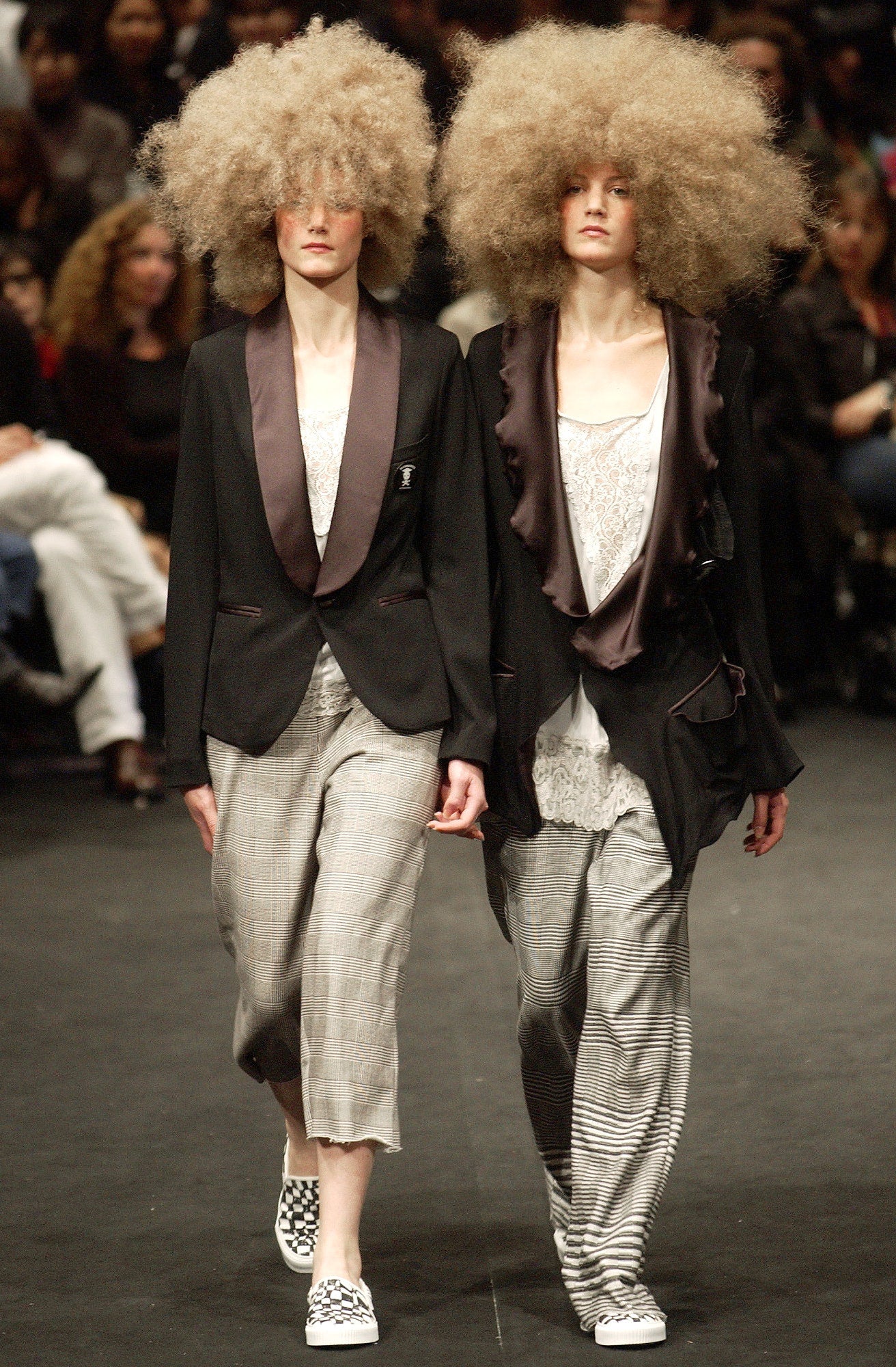 Undercover S/S2004 “Languid” - Check Flared Sweatpant