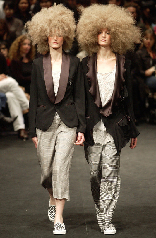 Undercover S/S2004 “Languid” - Check Flared Sweatpant
