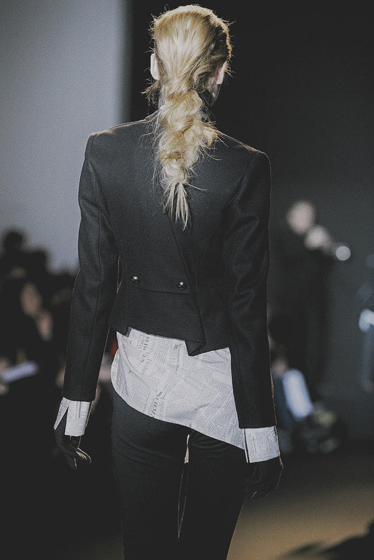 A.F. VANDEVORST F/W2011 - Asymmetric Wool Button-up Jacket